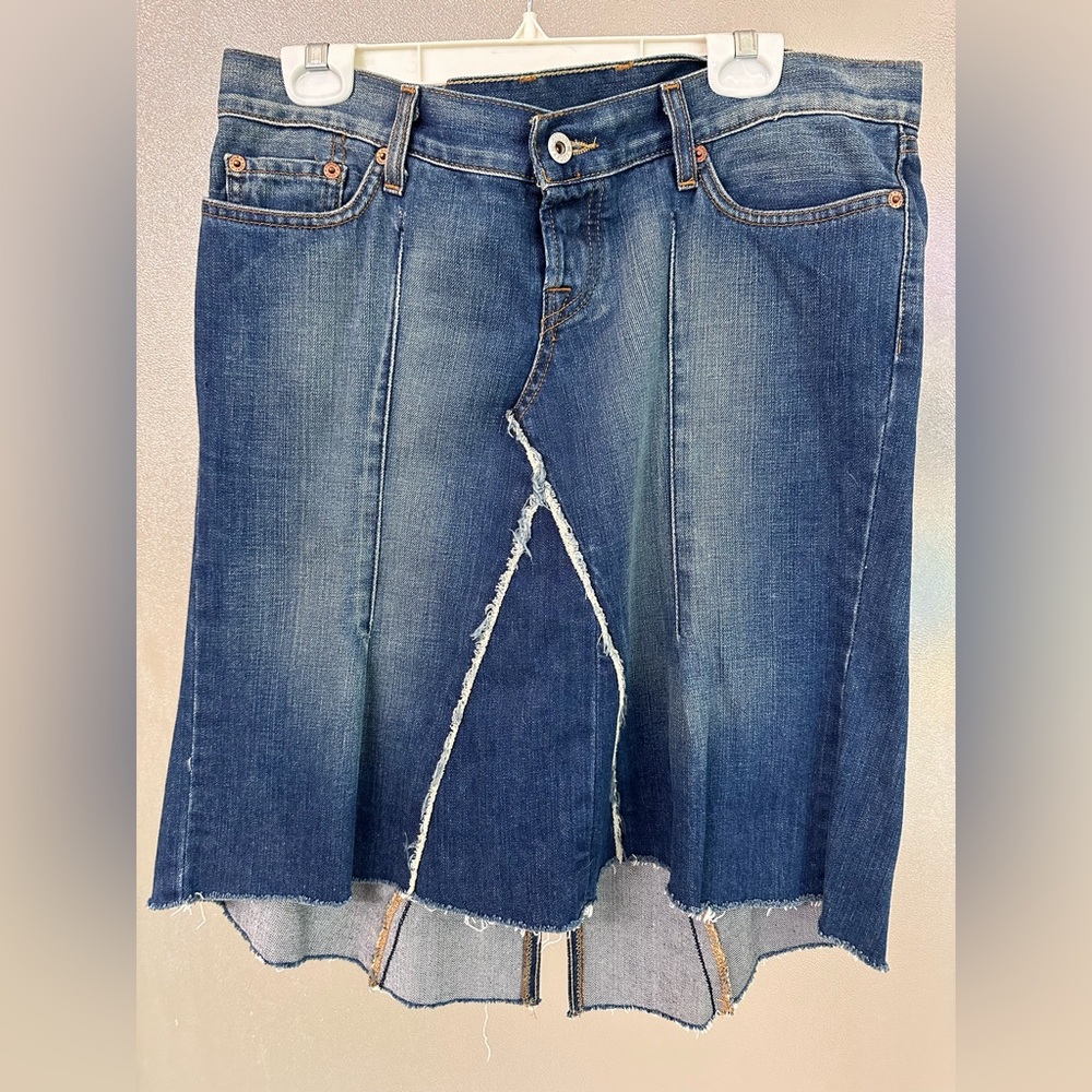Lucky Brand Denim Buttonfly Skirt